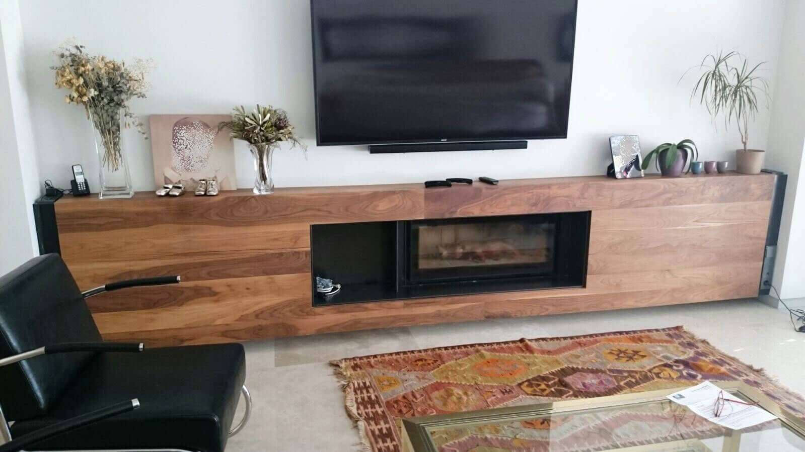 Portfolio - Salones - Chimenea Nogal